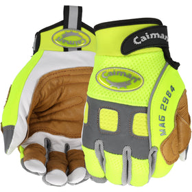 Caiman MAG glove reflective trim enhances safety during nighttime tasks.