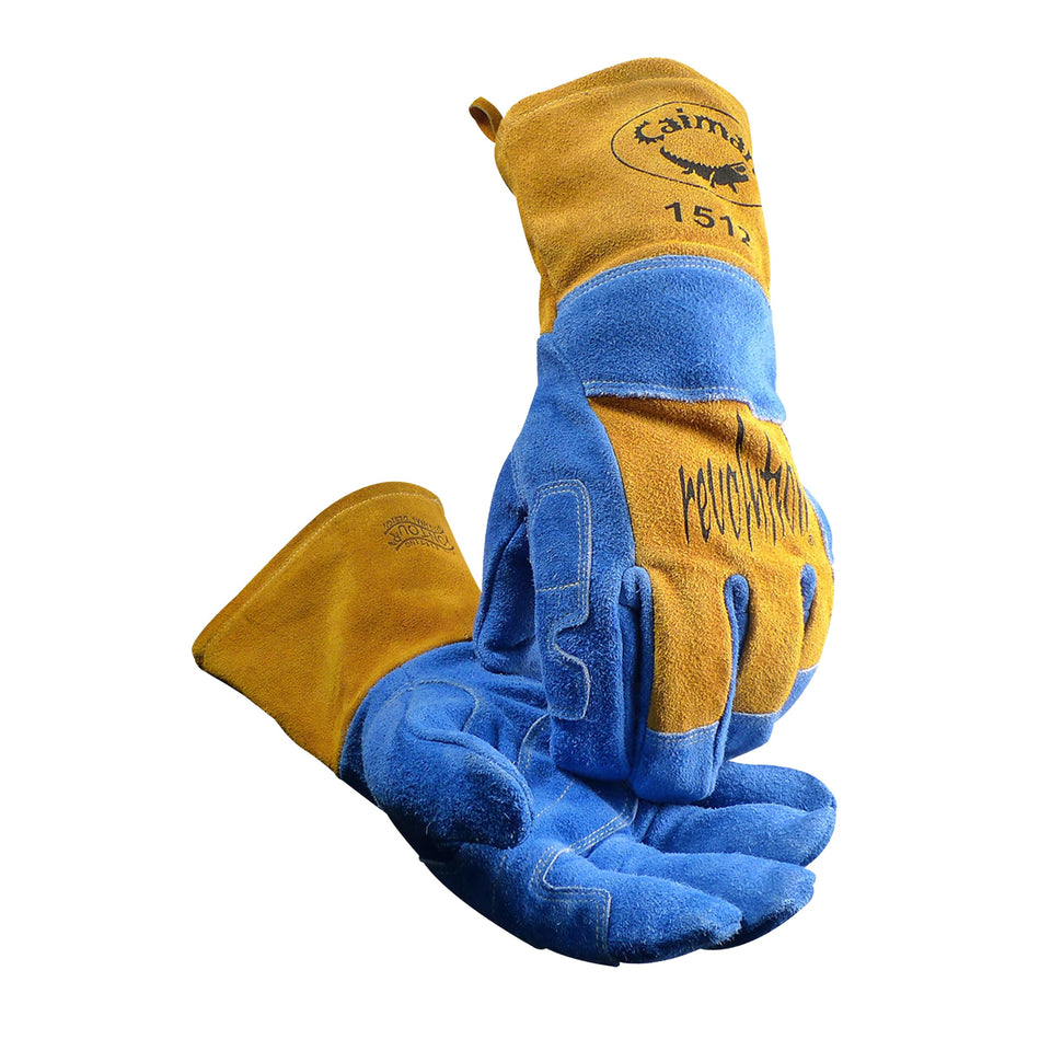 Caiman premium split cowhide MIG/Stick gloves with durable protection