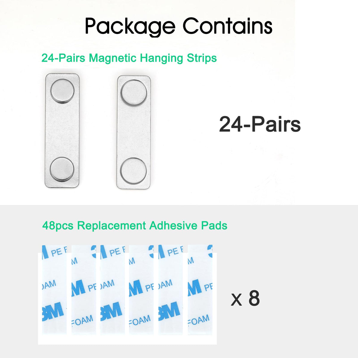 Cainda magnetic strips demonstrate a precise 4 lb vertical hold.