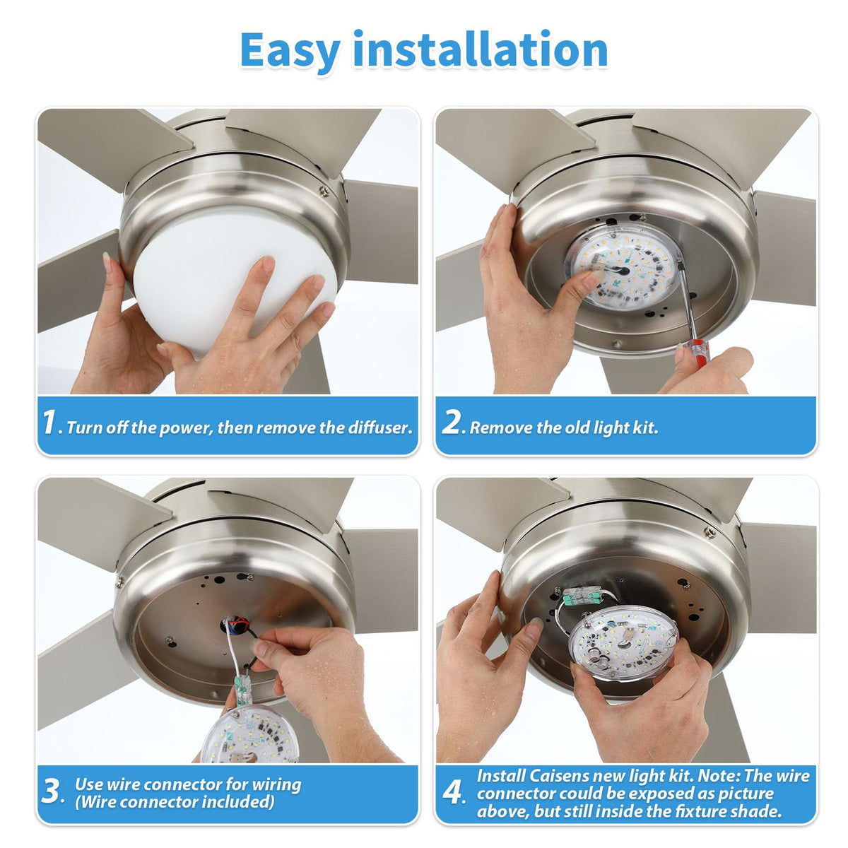 Caisens LED light engine installation with easy setup guidance