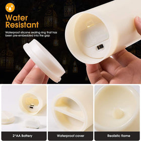 CAKETYCG 6-inch LED pillar candle adds height to decor.