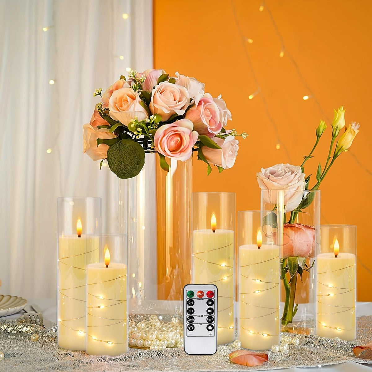 CAKETYCG warm ambient lighting for tables and mantels