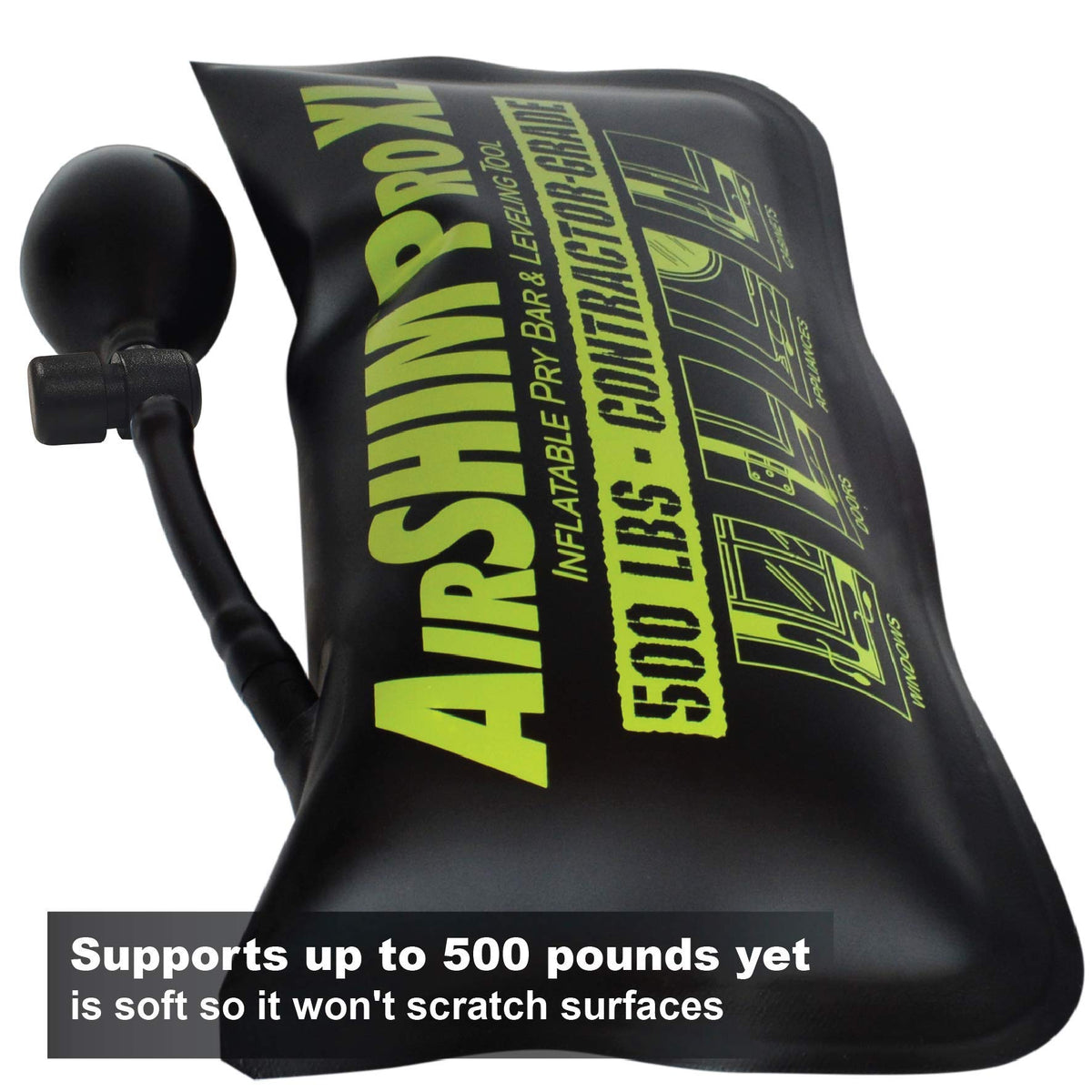 AirShim XL bleed valve control enabling precise deflation and alignment