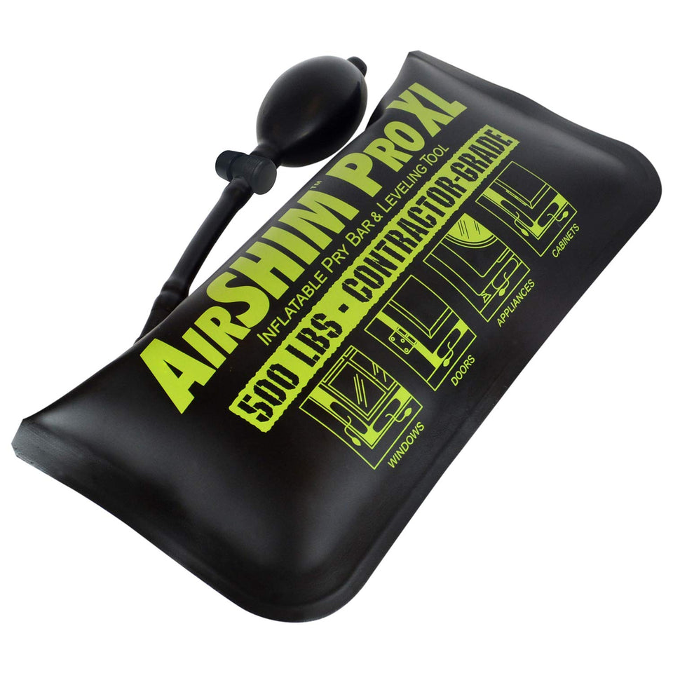 Calculated Industries AirShim XL pump action lifting a load quickly for installations
