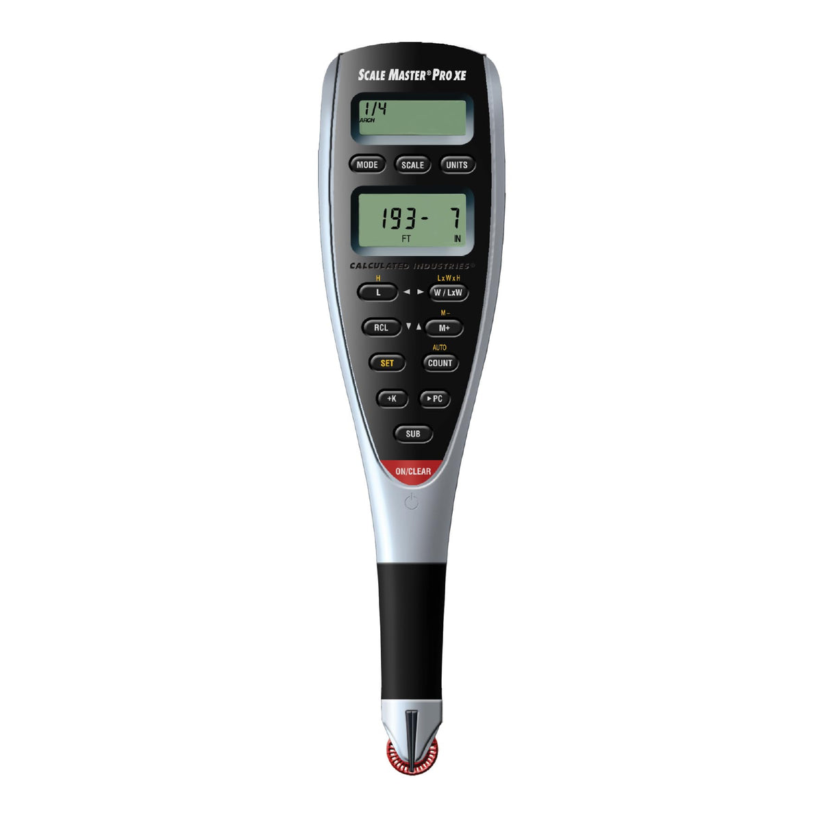 Calculated Industries Scale Master Pro XE front view for fast on-site takeoffs