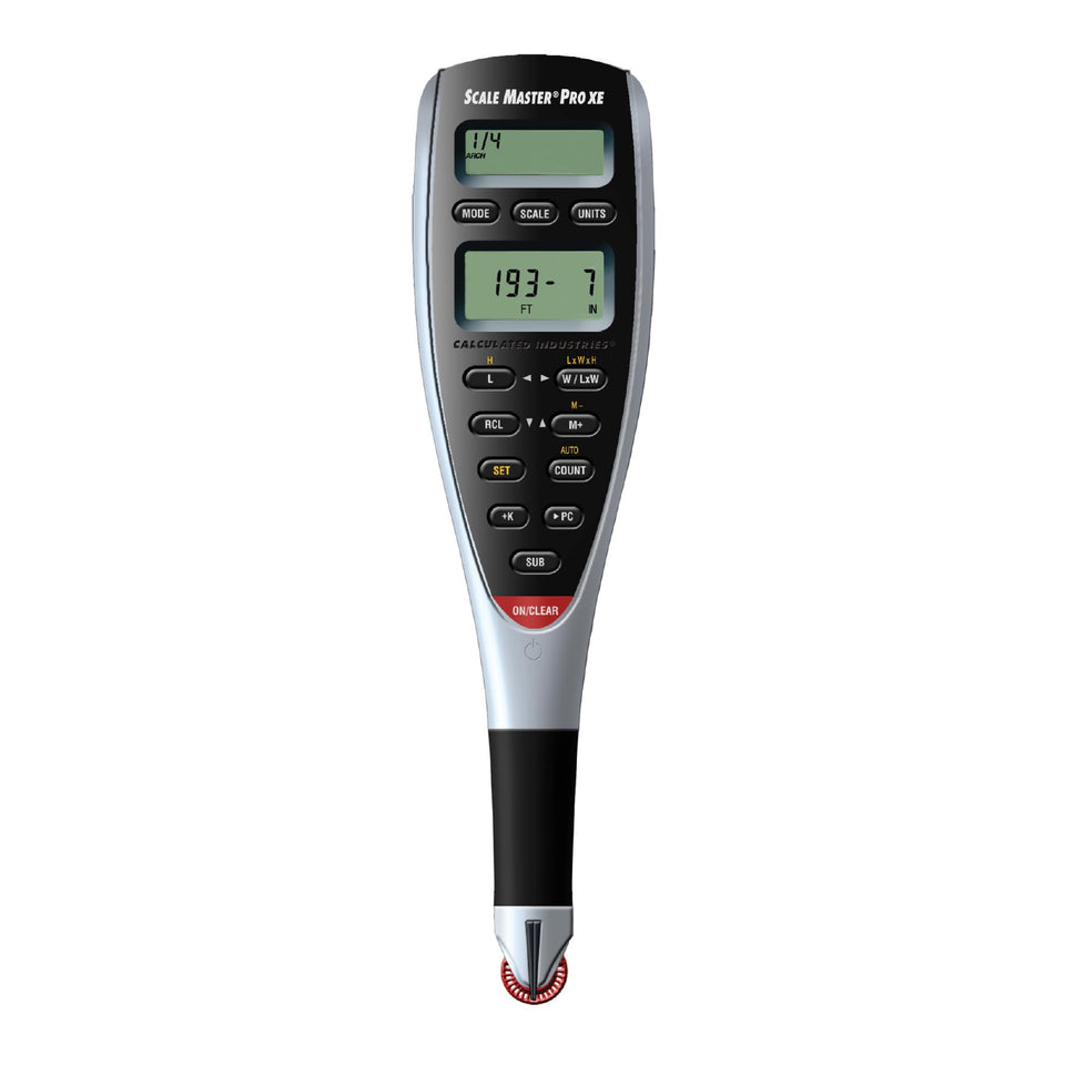 Calculated Industries Scale Master Pro XE front view for fast on-site takeoffs