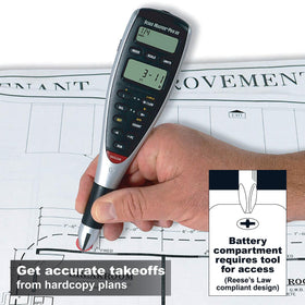 Scale Master Pro XE wheel close-up showing precise measurement for accurate estimates