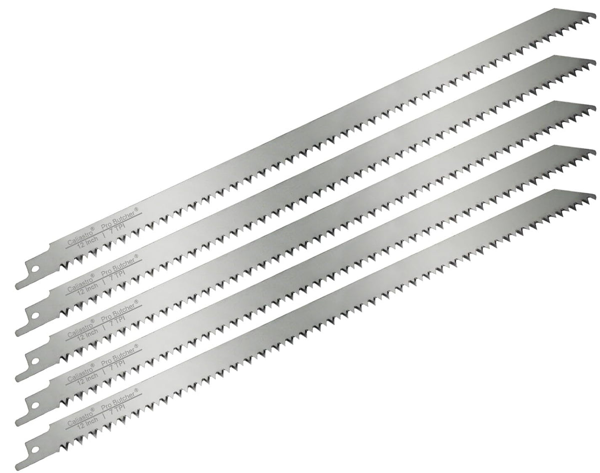 Caliastro 12-inch blade pack front view for frozen meat cutting