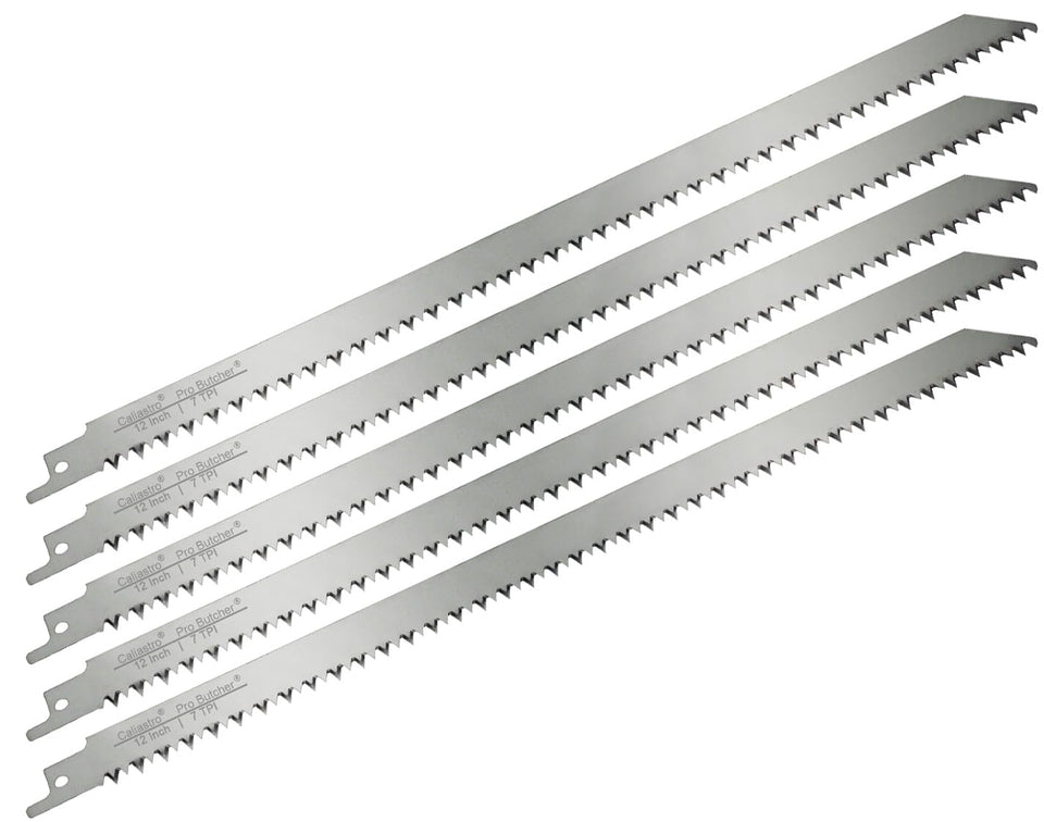 Caliastro 12-inch blade pack front view for frozen meat cutting