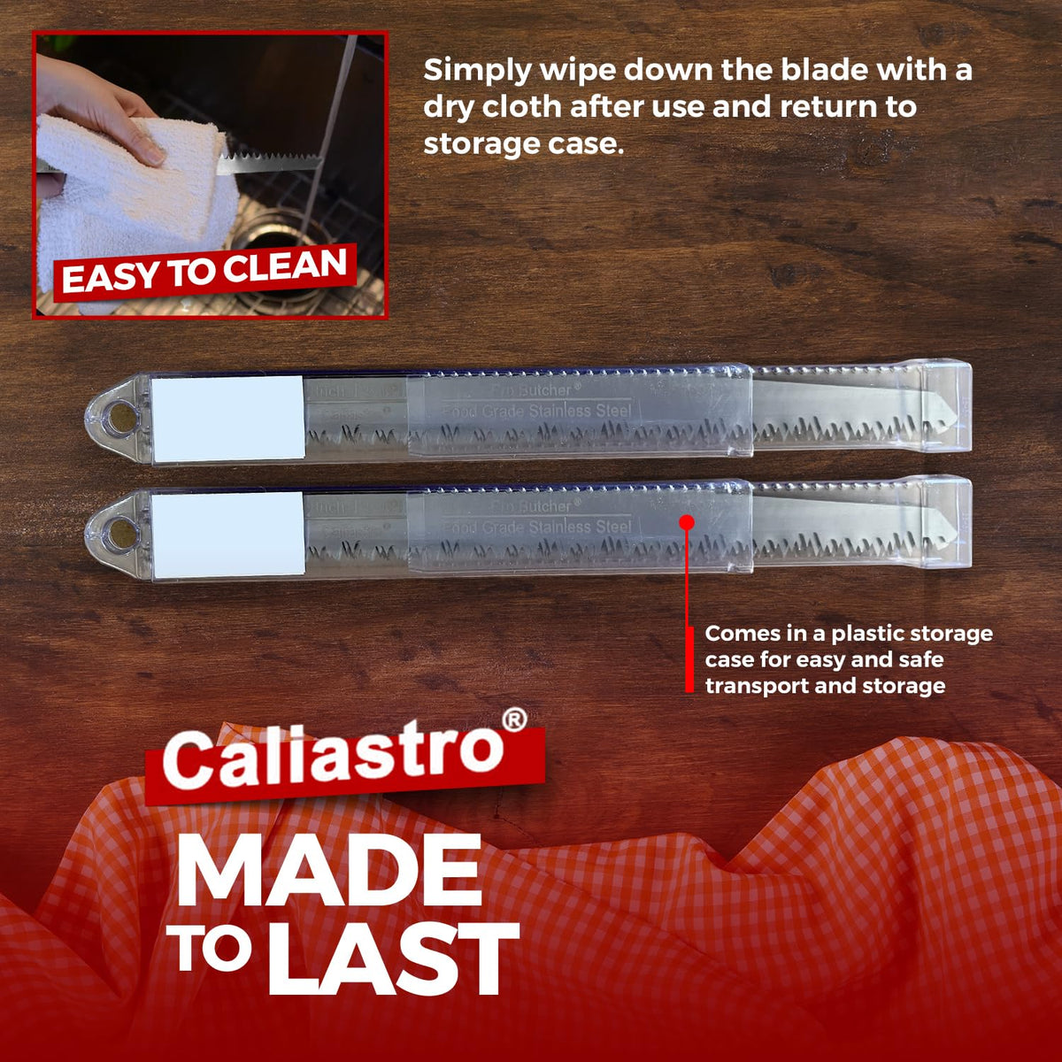 Caliastro five-pack recip saw blades for fast meat prep