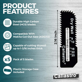 Caliastro high carbon steel blades designed for long life