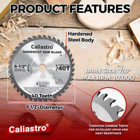 Caliastro blade cutting wood door jambs demonstrates precise carpentry performance.