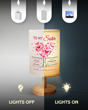 Calibron birthday gift for sister lamp conveys love and care.