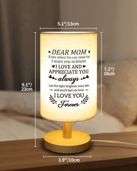 Calibron mom birthday gift LED lamp emits gentle glow for relaxing evenings.