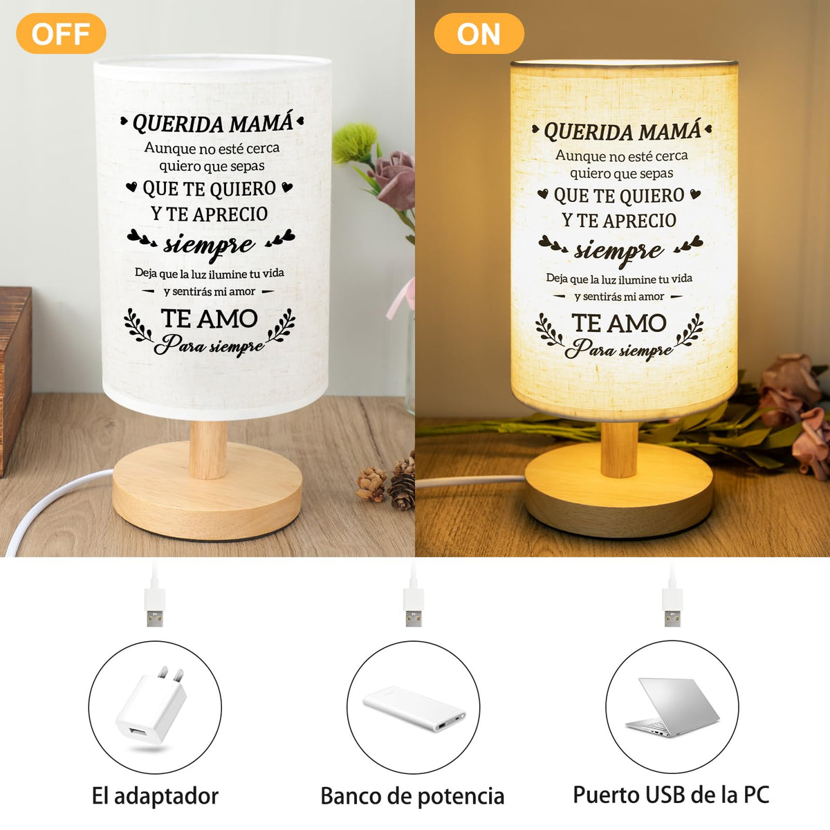 Calibron table lamp enhances bedroom decor with minimalist, tasteful styling.