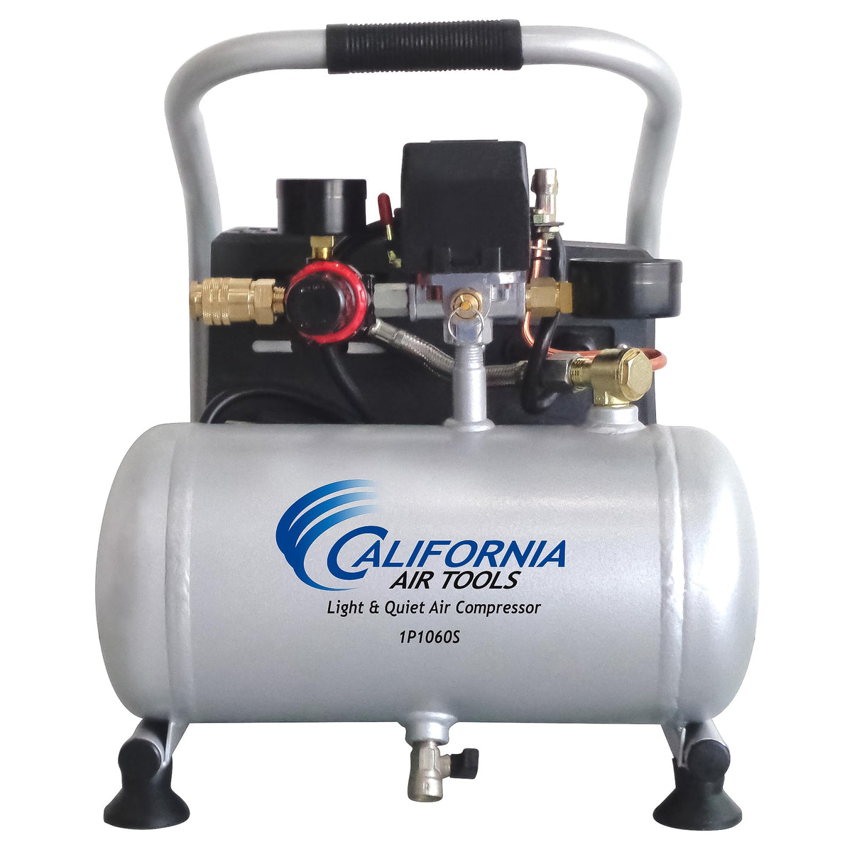 California Air Tools CAT-1P1060S in compact portable design, ideal for indoor use.