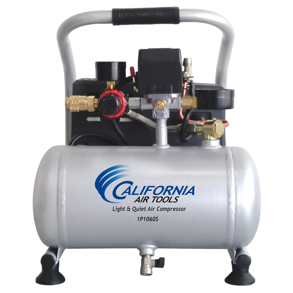 California Air Tools CAT-1P1060S in compact portable design, ideal for indoor use.