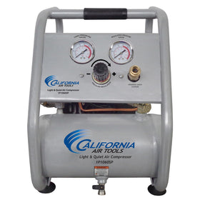 California Air Tools CAT-1P1060SP front view shows ultra-quiet operation for indoor use.