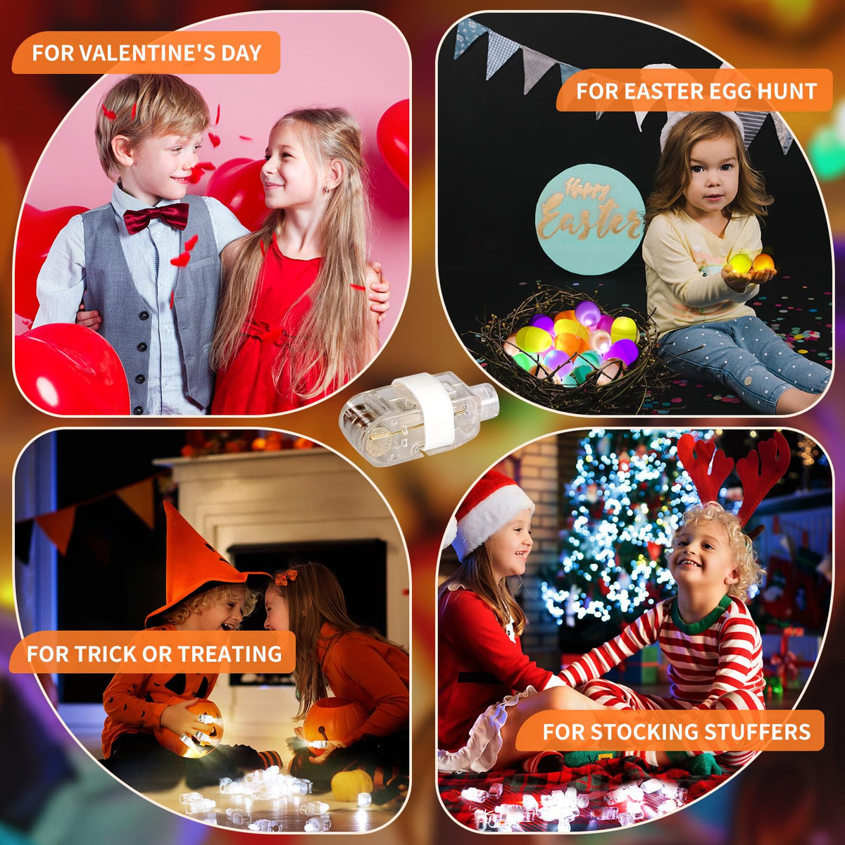 CALIFORNIA CADE ELECTRONIC finger lights ideal stocking stuffers and party favors.