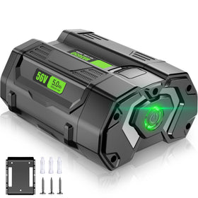 CaliHutt 56V battery front view for EGO tools, ready for extended yard work