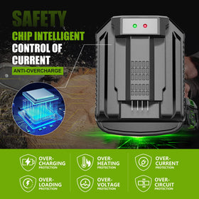 CaliHutt wall-plug usage demonstrates easy on-site charging for EGO 56V.
