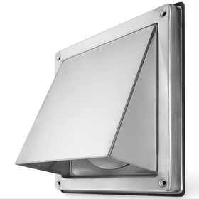 Calimaero HWG 4inch vent cover: durable stainless steel for exterior use.