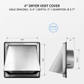 Calimaero HWG gravity flap vent cover enabling airflow while blocking drafts.