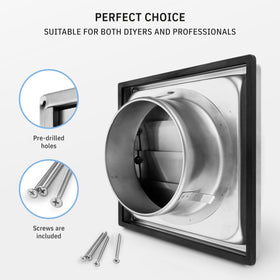 Calimaero VKE4 easy installation kit with screws and gasket included.