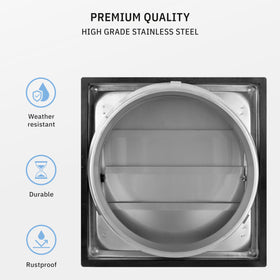 Calimaero VKE4 fits metal ducts for dryer and HVAC systems.