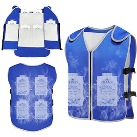 Callicebus Ice Vest front view with cooling packs for hot-weather comfort.