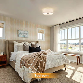 CALOKES compact ceiling light fits low ceilings with 13-inch width.