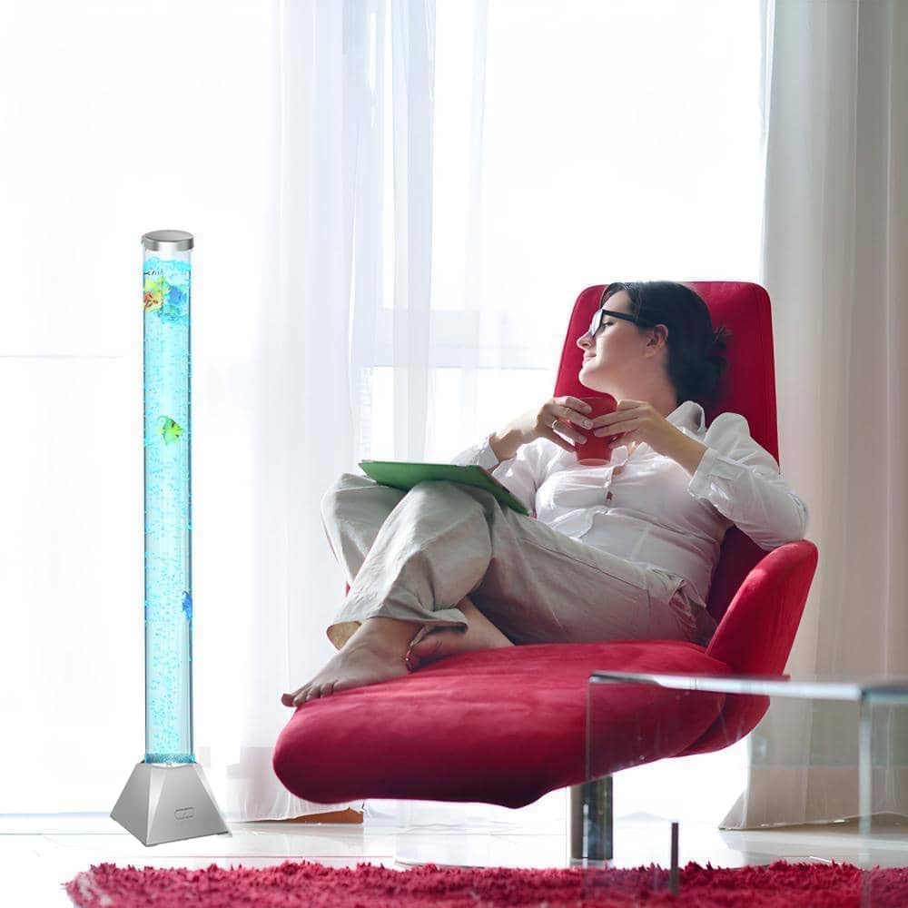 CALOVER bubble tube fish visuals create a tranquil focal point in therapy spaces