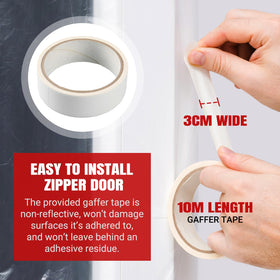 CALPALMY easy DIY installation with non-reflective gaffer tape