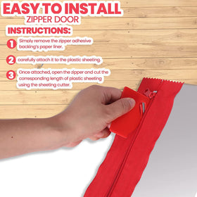 CALPALMY heavy-duty zipper tape with wide teeth for smooth operation