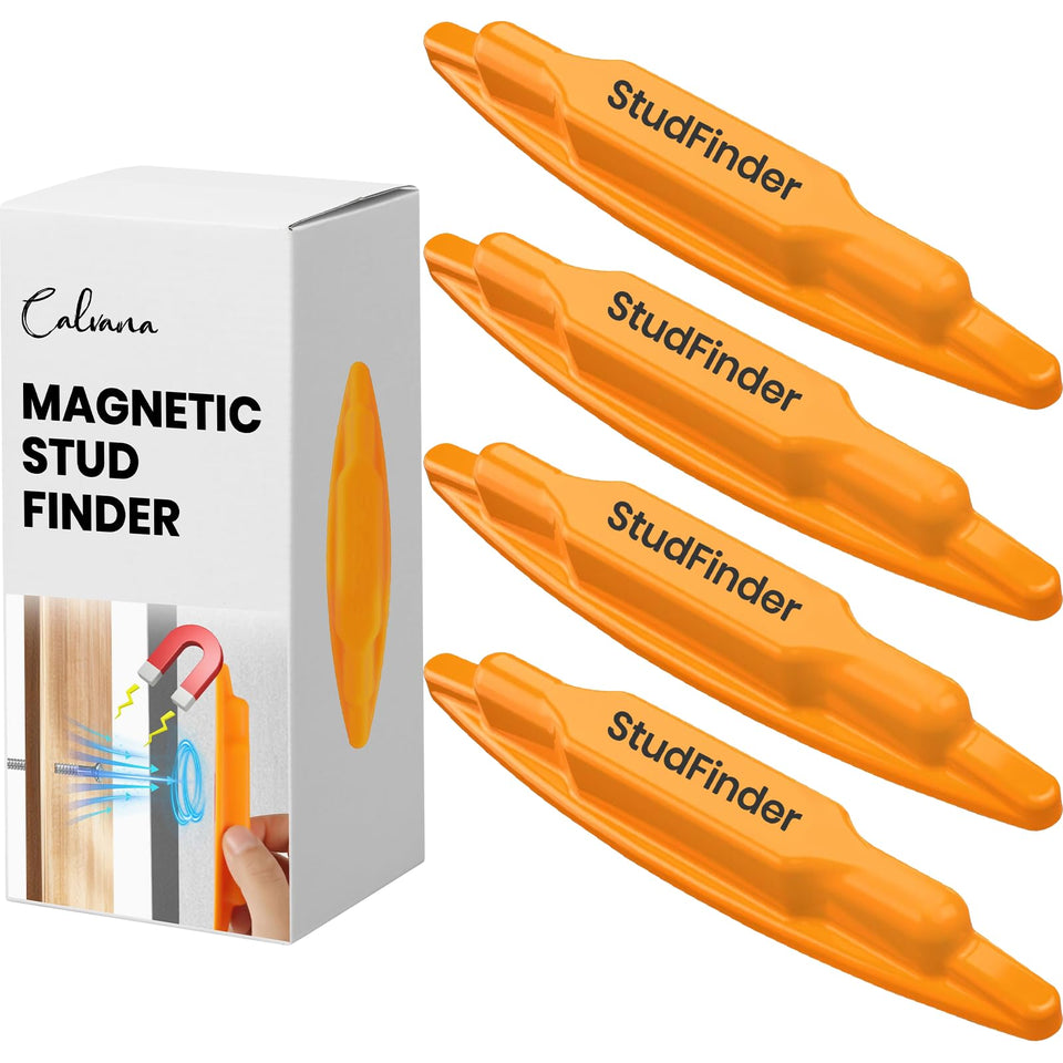 Calvana magnetic stud finder detection marks exact stud locations on drywall without batteries.