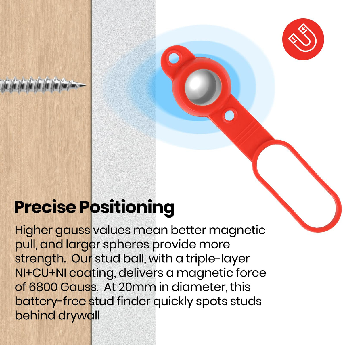 Calvana requires no batteries for convenient magnetic operation.