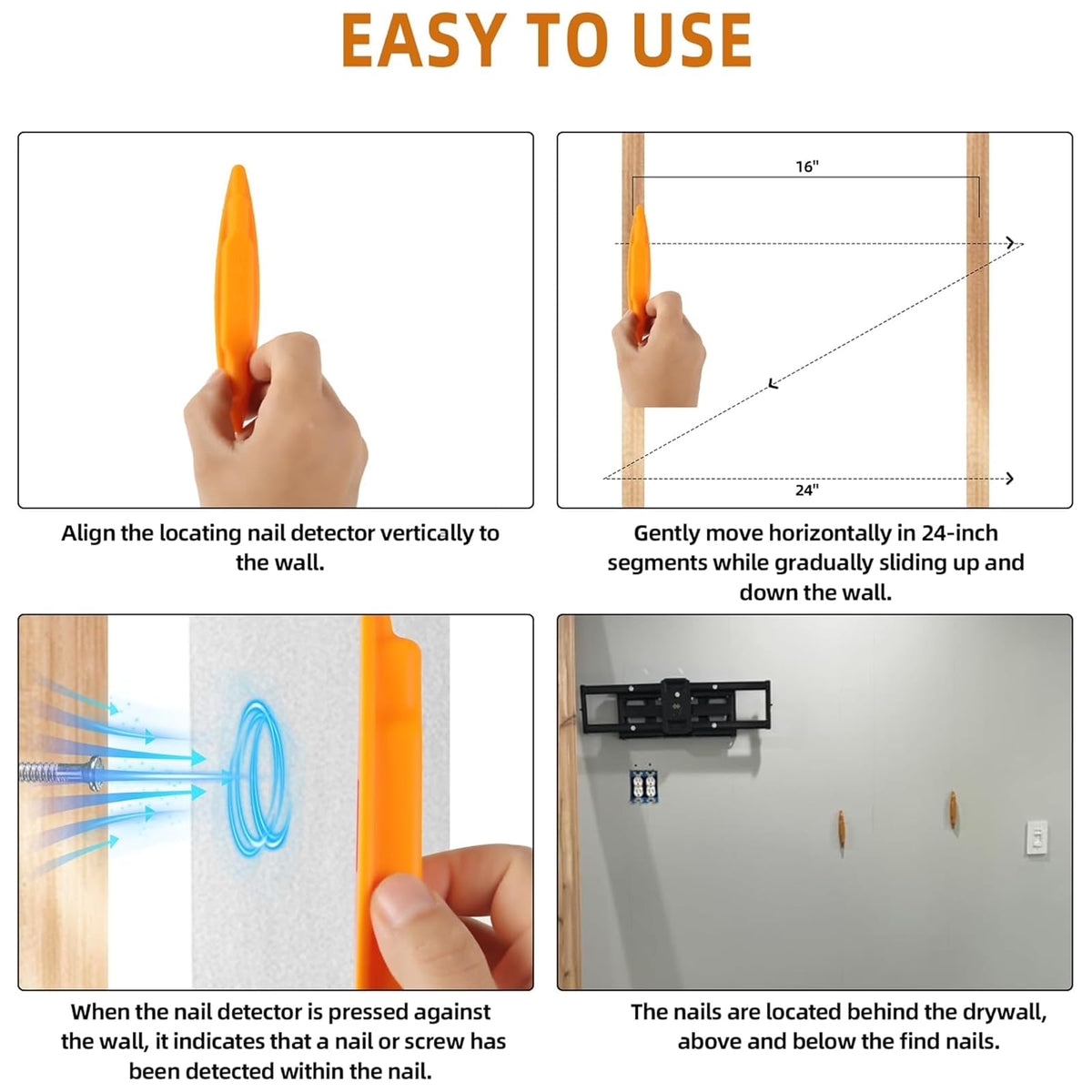 Calvana wall-friendly construction protects surfaces while scanning the wall.