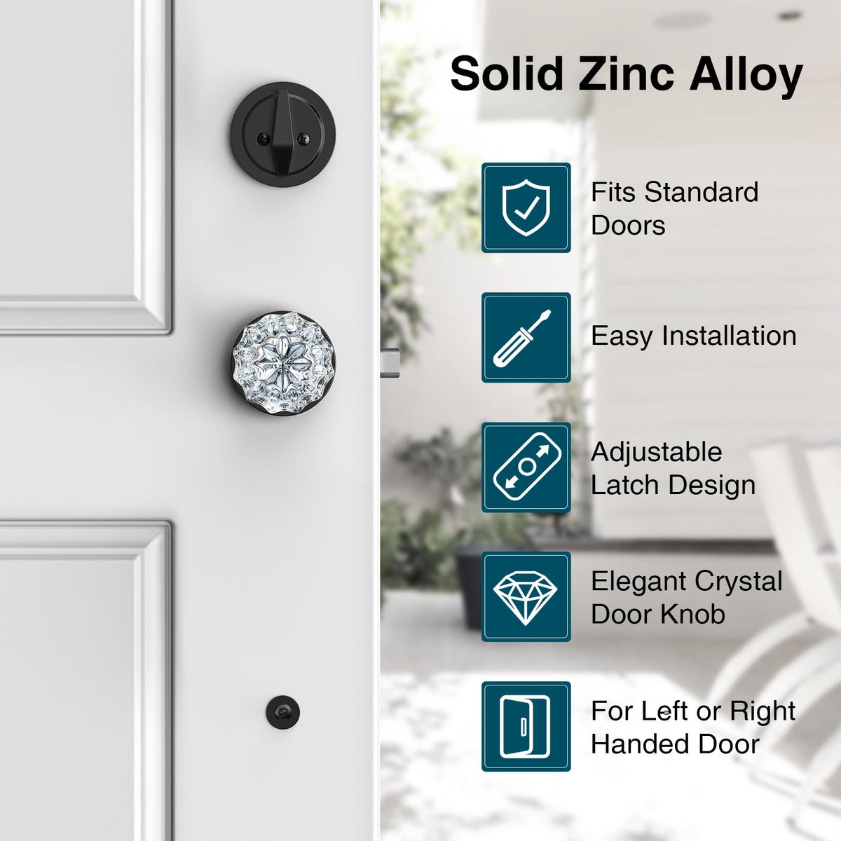 Calzibeno deadbolt lock kit for secure entry