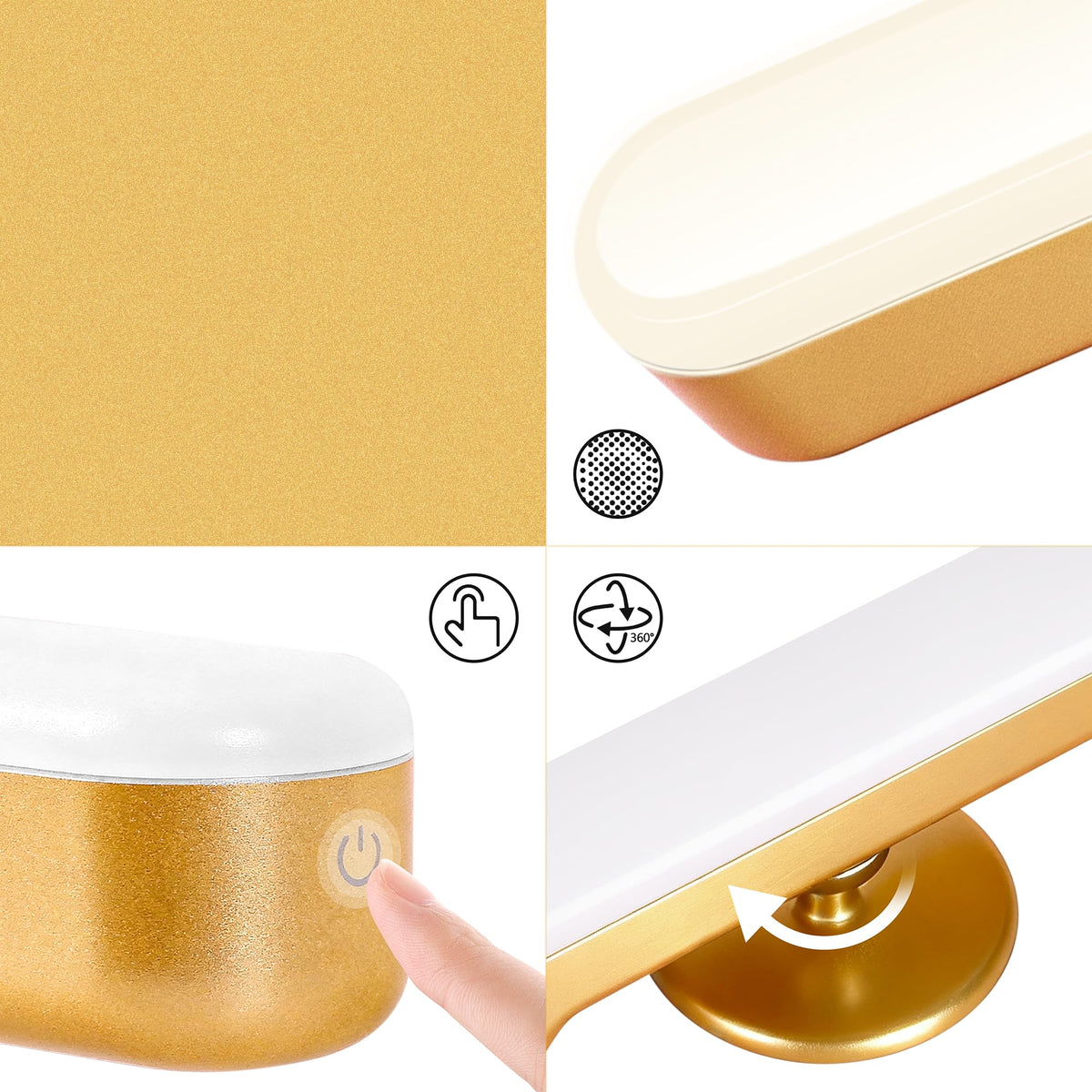 cambk 4000mAh battery vanity light for long-lasting power