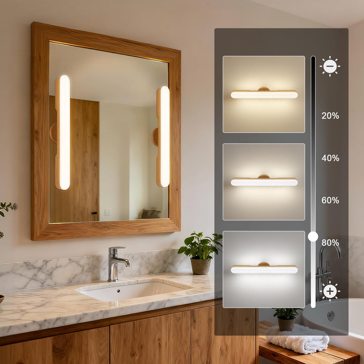 cambk dimmable 3cct warm cool lighting for makeup tasks