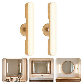 Cambk wireless vanity light bar on mirror provides even makeup lighting.