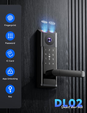 Camcamp fingerprint-scan lock demo for quick biometric entry