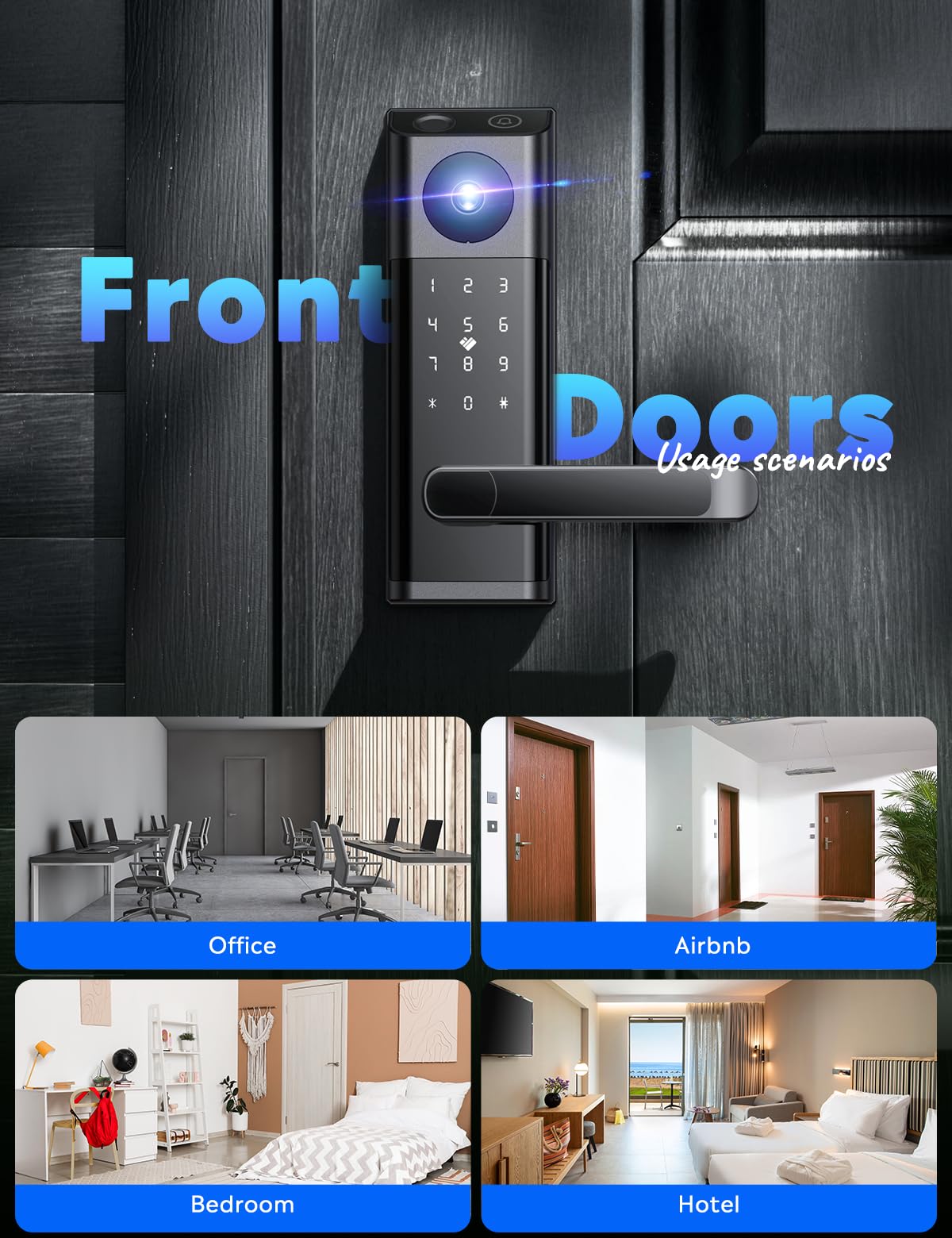 Camcamp no-drill installation fitting standard doors easily