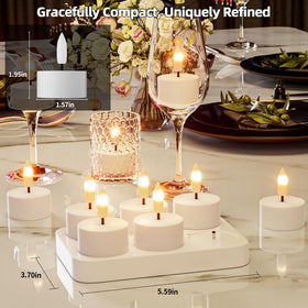 CAMCLIM compact tealight dimensions fit tight spaces gracefully.