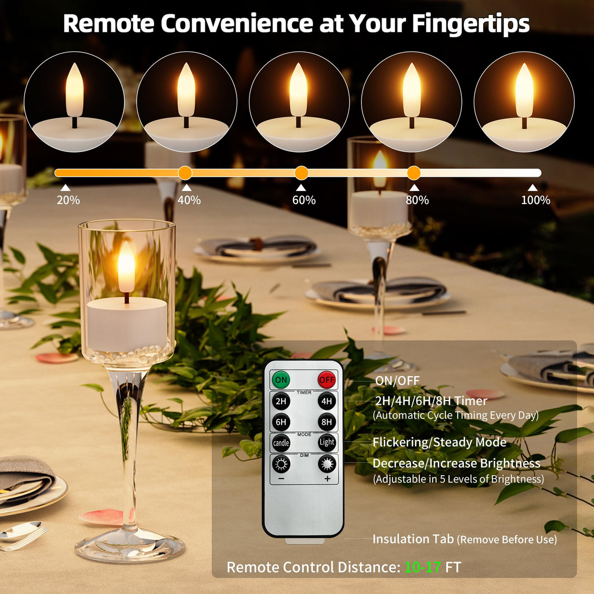 CAMCLIM 2/4/6/8 hour timer options for flexible décor
