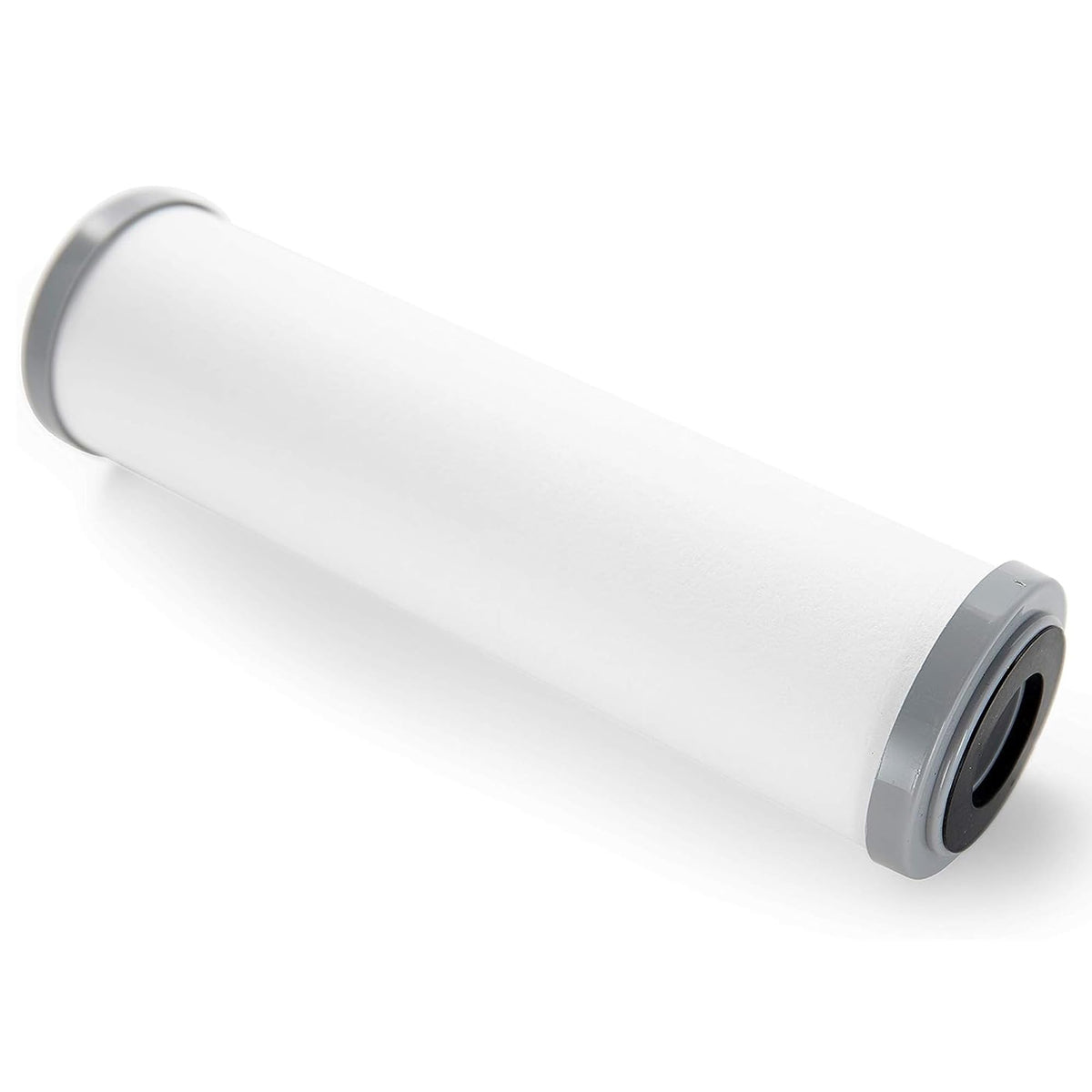 Camco EVO 5-Micron cartridge filtering sediment for clearer water.