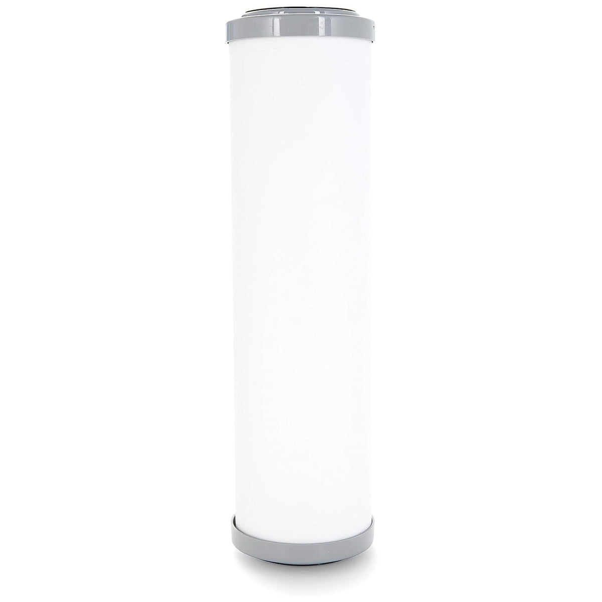 Camco EVO 5-Micron cartridge extends carbon block life in a dual-filter system.