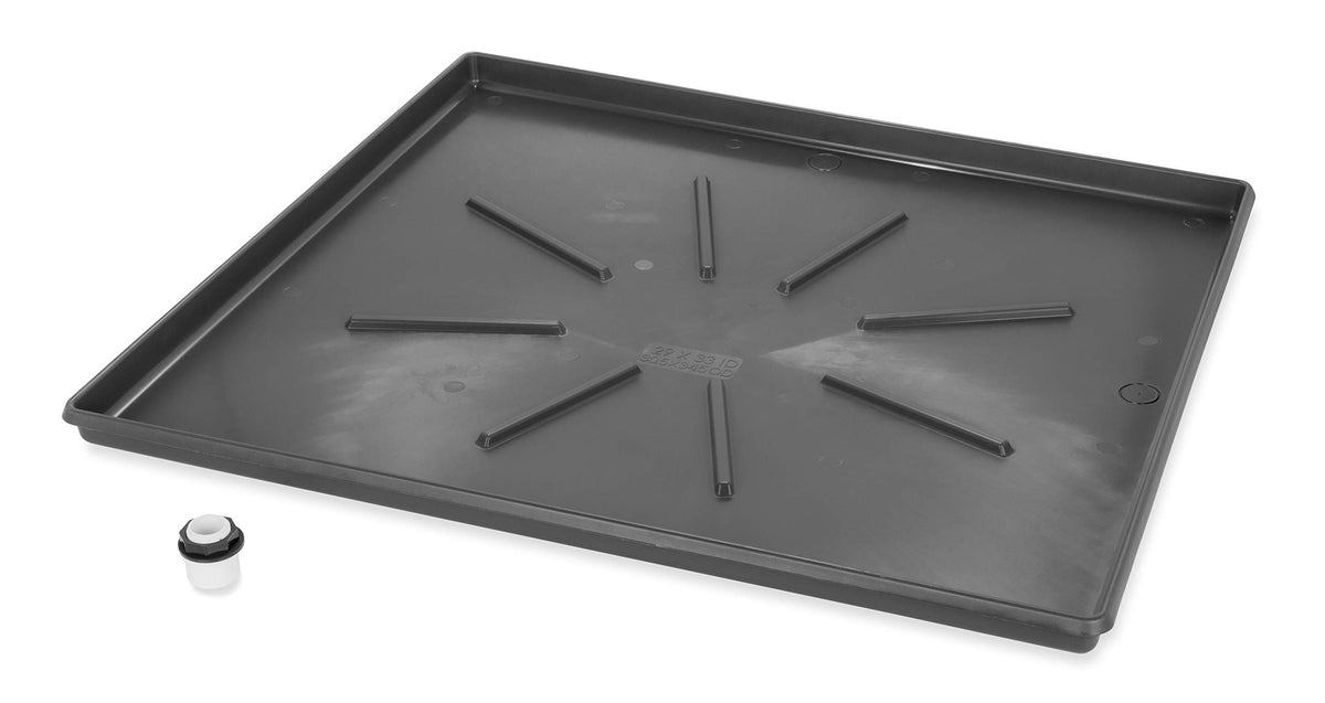 Camco drain pan protects floors from washer leaks during everyday use