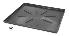 Camco drain pan protects floors from washer leaks during everyday use