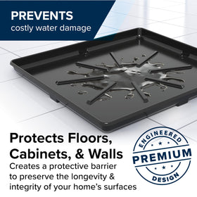 Camco washing machine drain pan graphite finish adds a modern look